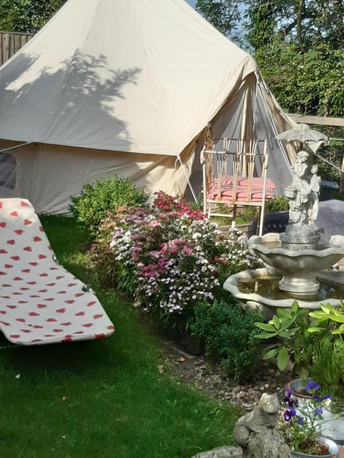 The White Dove Bed And Breakfast With Bell Tents And Private Hot Tubs Coddington  Zewnętrze zdjęcie